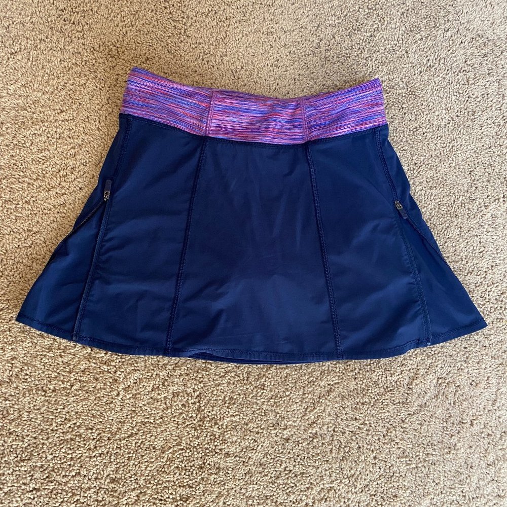 Athleta Girl Navy Zipper Detail Skort (XL, 14)